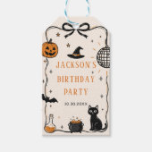 ハロウィン お誕生日パーティー ギフトタグ (正面)