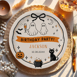 ハロウィン お誕生日パーティー ペーパープレート