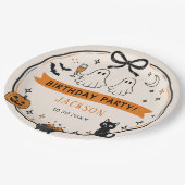 ハロウィン お誕生日パーティー ペーパープレート (アングル)