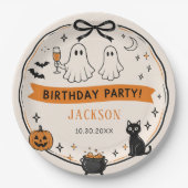 ハロウィン お誕生日パーティー ペーパープレート (正面)