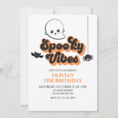 ハロウィン お誕生日会 インビテーション Spooky Vibes (正面)