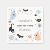 ハロウィン お誕生日会 スタンダードカクテルナプキン (正面)