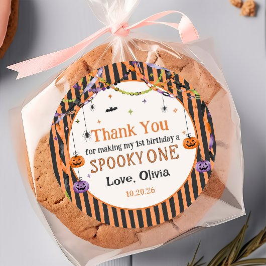 ハロウィン お誕生日 スプークタクラステッカー ラウンドシール
