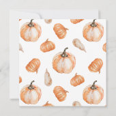 ハロウィン かぼちゃのベビーシャワー 招待状 (裏面)