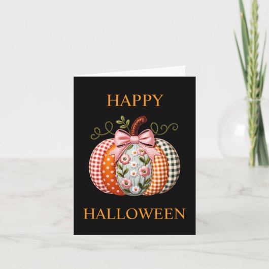 ハロウィン かぼちゃのホリデー ポップアップ カード (正面)