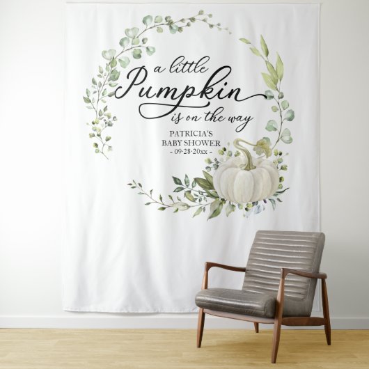 ハロウィン　かぼちゃの赤ちゃん歓迎会の背景 タペストリー (インサイチュ)