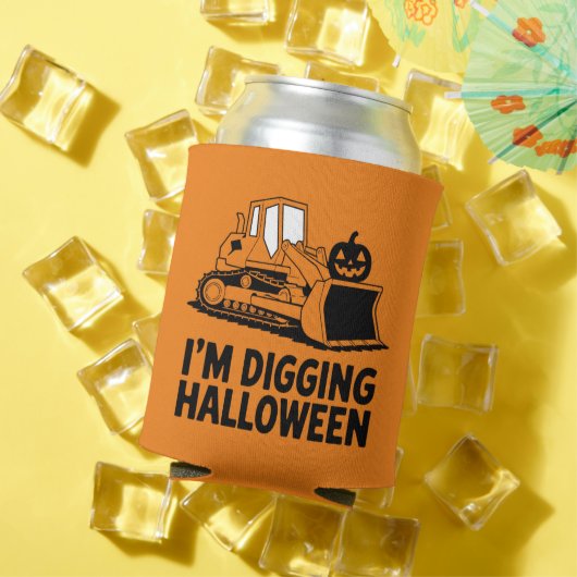 ハロウィン かぼちゃの顔 トラクター キッズ Tシャツ 缶クーラー (インサイチュ 夏)