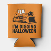 ハロウィン かぼちゃの顔 トラクター キッズ Tシャツ 缶クーラー (正面)