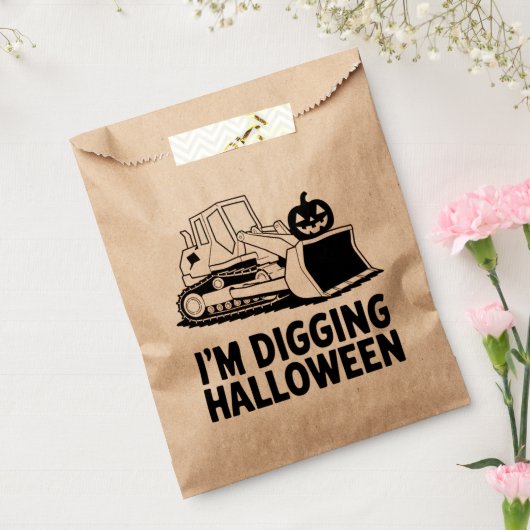 ハロウィン かぼちゃの顔 トラクター 子供 フェイバーバッグ (封をした状態)