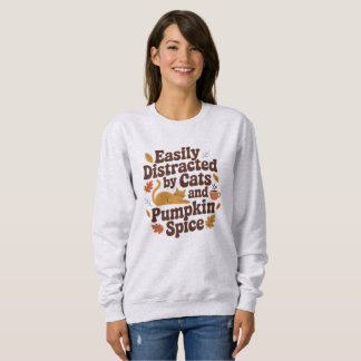 ハロウィン+かぼちゃ好きな猫 ファッションTシャツ スウェットシャツ