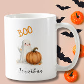 ハロウィン かぼちゃ おばけ BOO コーヒーマグカップ