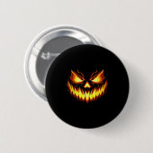 ハロウィン かぼちゃ カービング おばけの顔 缶バッジ (正面&裏面)
