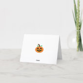 ハロウィン かぼちゃ グリーティング カード (裏面)