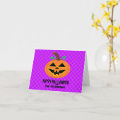 ハロウィン かぼちゃ グリーティング カード (黄色い花)