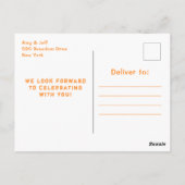 ハロウィン かぼちゃ コスチューム 誕生日パーティー 白い背景 ポストカード (裏面)