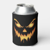 ハロウィン かぼちゃ ジャックオーランタン お化けの顔 缶クーラー (缶正面)