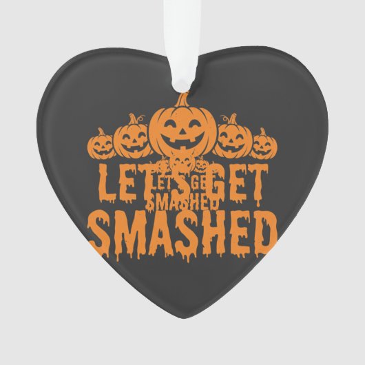 ハロウィン かぼちゃ スプラッター オーナメント (正面)