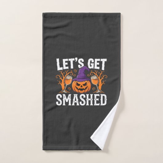 ハロウィン かぼちゃ スプラッター ハンドタオル (ハンドタオル)