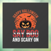 ハロウィン かぼちゃ デザイン Say Boo_1 ウィンドウサイン (シート3)