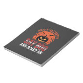 ハロウィン かぼちゃ デザイン Say Boo_1 ノートパッド (回転)