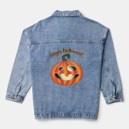 ハロウィン かぼちゃ トリック オア トリート デニムジャケット