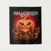 ハロウィン かぼちゃ ドクロ スケルトン  タペストリー (正面)