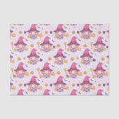 ハロウィン かぼちゃ パターン 魔法使い  薄葉紙 (正面)