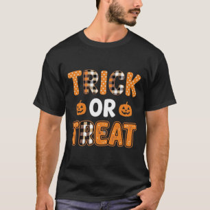 ハロウィン かぼちゃ ベクター デザイン トリック オア トリート_1 Tシャツ