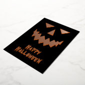 ハロウィン かぼちゃ ホイル holiday card 箔シーズンカード (回転した状態)