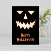 ハロウィン かぼちゃ ホイル holiday card 箔シーズンカード (立ち正面)