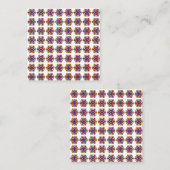 ハロウィン かぼちゃ マンダラ スクエア名刺 (正面/裏面)