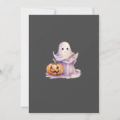 ハロウィン かぼちゃ リトルブー ベイビーシャワー 招待状 (裏面)