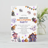 ハロウィン かぼちゃ リトル ブー ベビー シャワー 招待状 (スタンド正面)