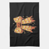 ハロウィン かぼちゃ リボン キャンディコーン キッチンタオル (縦)