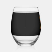 ハロウィン かぼちゃ リボン キャンディコーン ステムなしワイングラス (右)