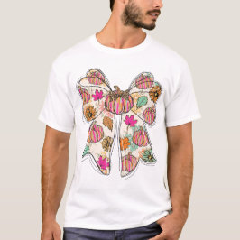 ハロウィン かぼちゃ リボン フラワー Tシャツ