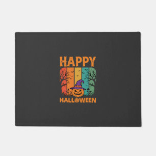 ハロウィン かぼちゃ ヴィンテージ ベクター ドアマット
