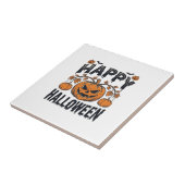 ハロウィン かぼちゃ ヴィンテージ 彫刻 デザイン 1 タイル (側面)