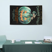 ハロウィン かぼちゃ 感謝 横断幕 (トレードショー)