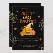ハロウィン かぼちゃ 招待状 (正面/裏面)