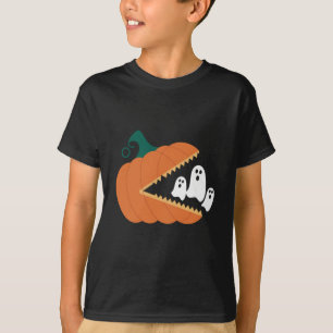 ハロウィン かぼちゃ 面白い おばけ 男の子 子供たち  Tシャツ