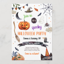 ハロウィン かぼちゃ 魔女 猫 クモ 怖い 誕生日