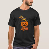 ハロウィン かぼちゃ 魔法使い 帽子 メンズ Tシャツ (正面)