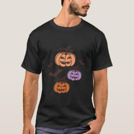 ハロウィン かぼちゃ 3つ組 ジャックオーランタン Tシャツ