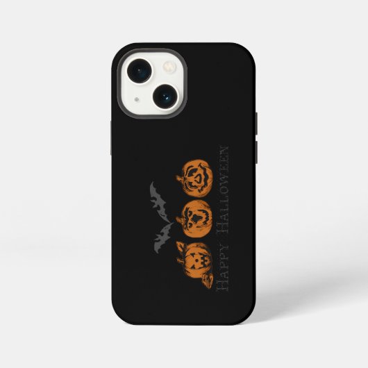 ハロウィン かぼちゃ iPhone カーゼ iPhoneケース (裏面)