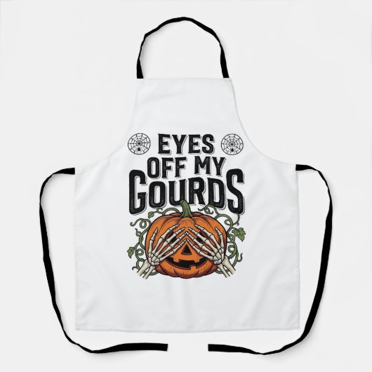 ハロウィン かぼちゃ Tシャツ 面白い かぼちゃに邪魔しないで エプロン (正面)