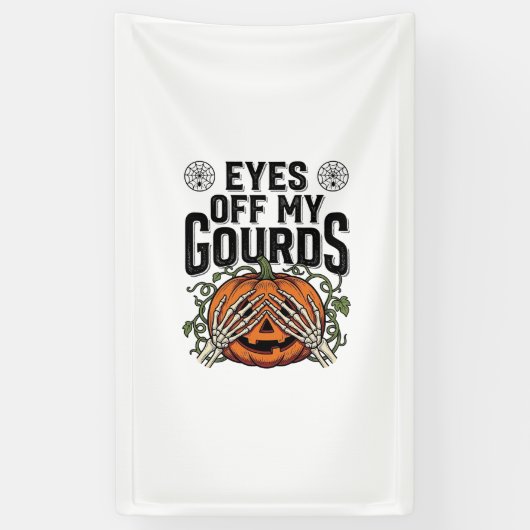 ハロウィン かぼちゃ Tシャツ 面白い かぼちゃに邪魔しないで 横断幕 (縦)