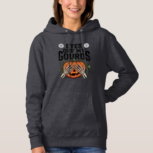 ハロウィン かぼちゃ Tシャツ 面白い かぼちゃ 視線注意 ハロウィンTシャツ (正面)