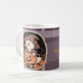 ハロウィン かわいいガチョウ 秋 コーヒーマグカップ (正面左)