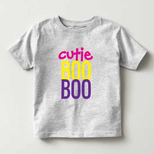 ハロウィン かわいいブー #8 赤ちゃん用Tシャツ トドラーTシャツ (正面)